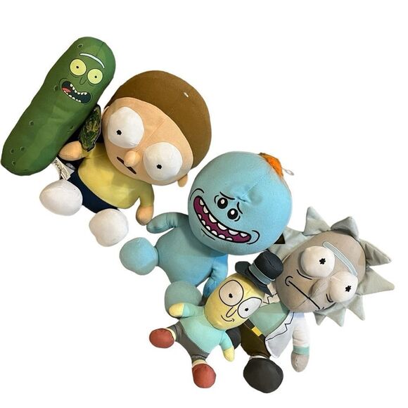 Rick and Morty set plush stuffed characters pet free and smoke free home - Picture 2 of 12